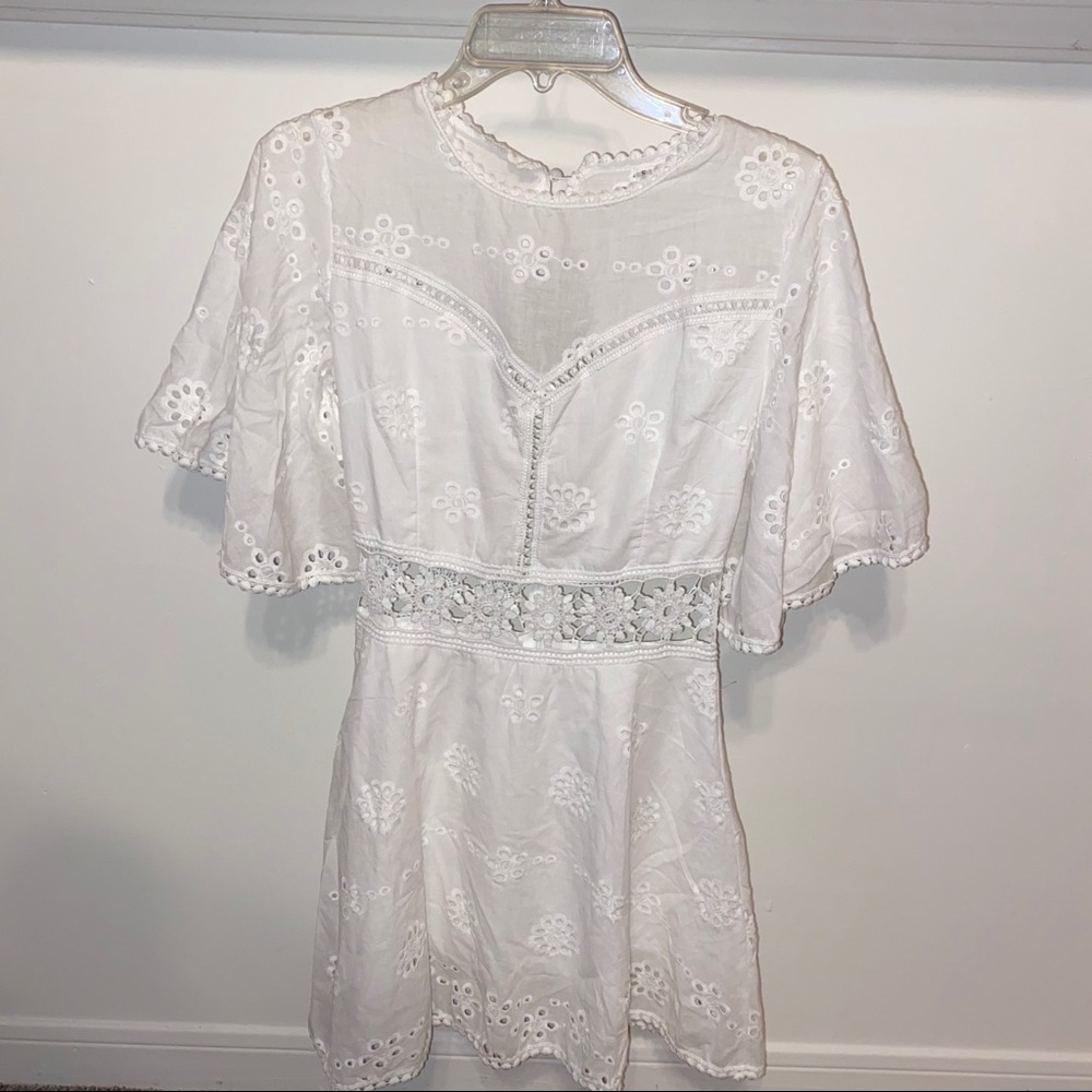White Floral Dress
